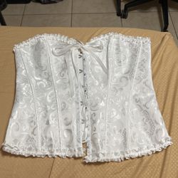Selling White Corset size large selling It For $34