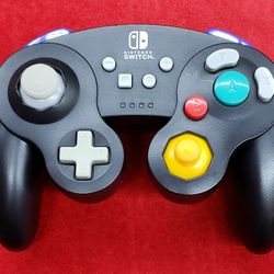 PowerA Gamecube Style Wireless Controller For Nintendo Switch - Black - Working 