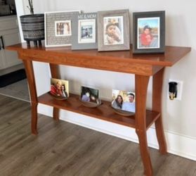 Wood Entry Console Table