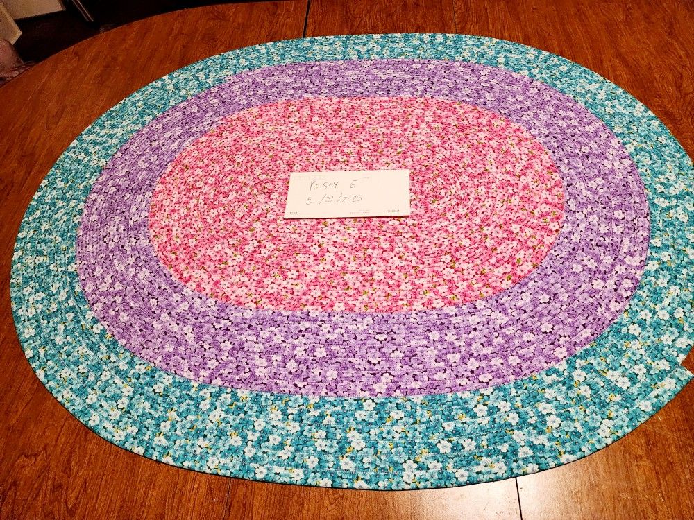 Hand Made Flower Rug