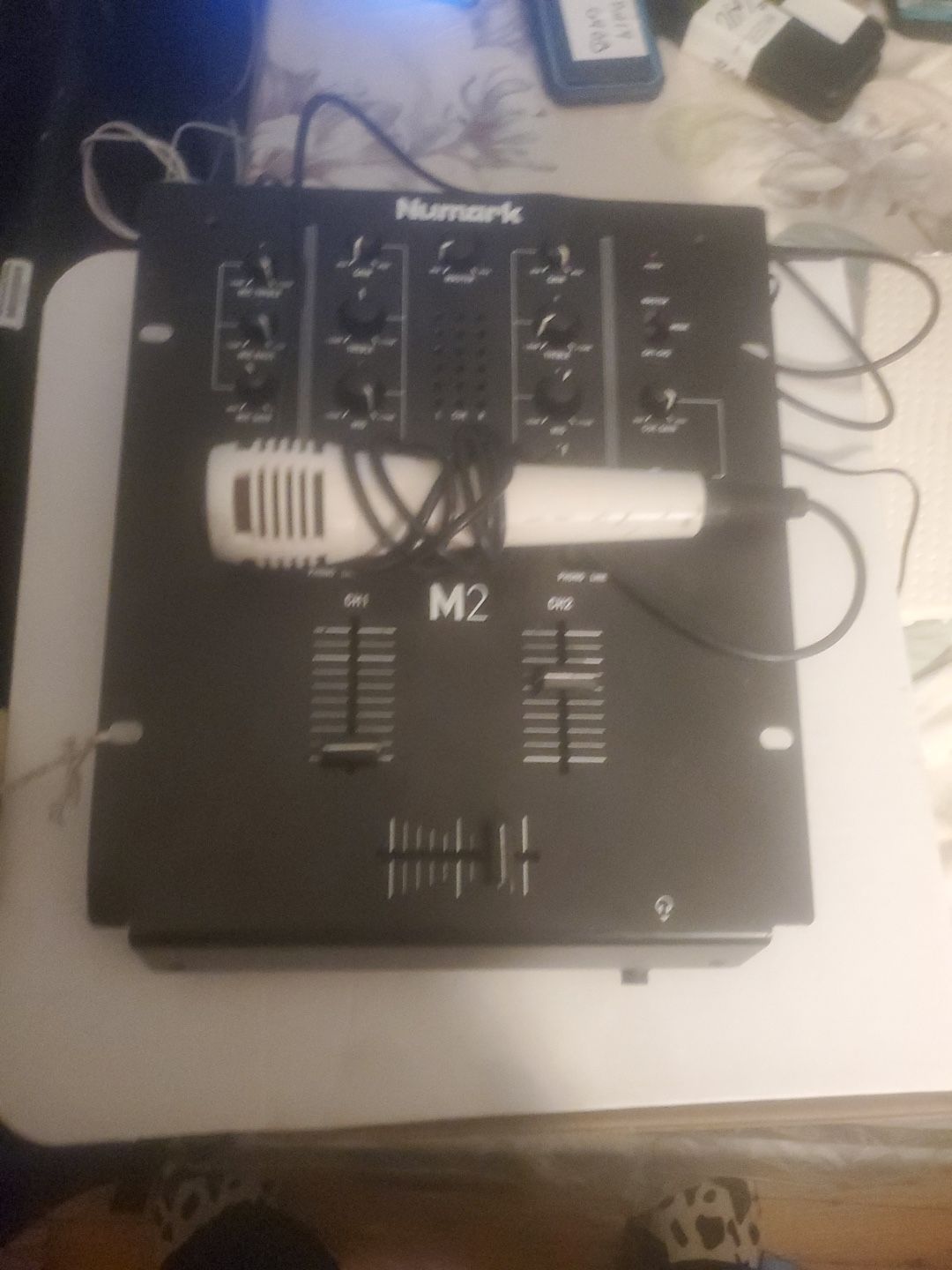 NUMARK M2 BLACK 2 CHANNEL DJ SCRATCH POWER MIXER