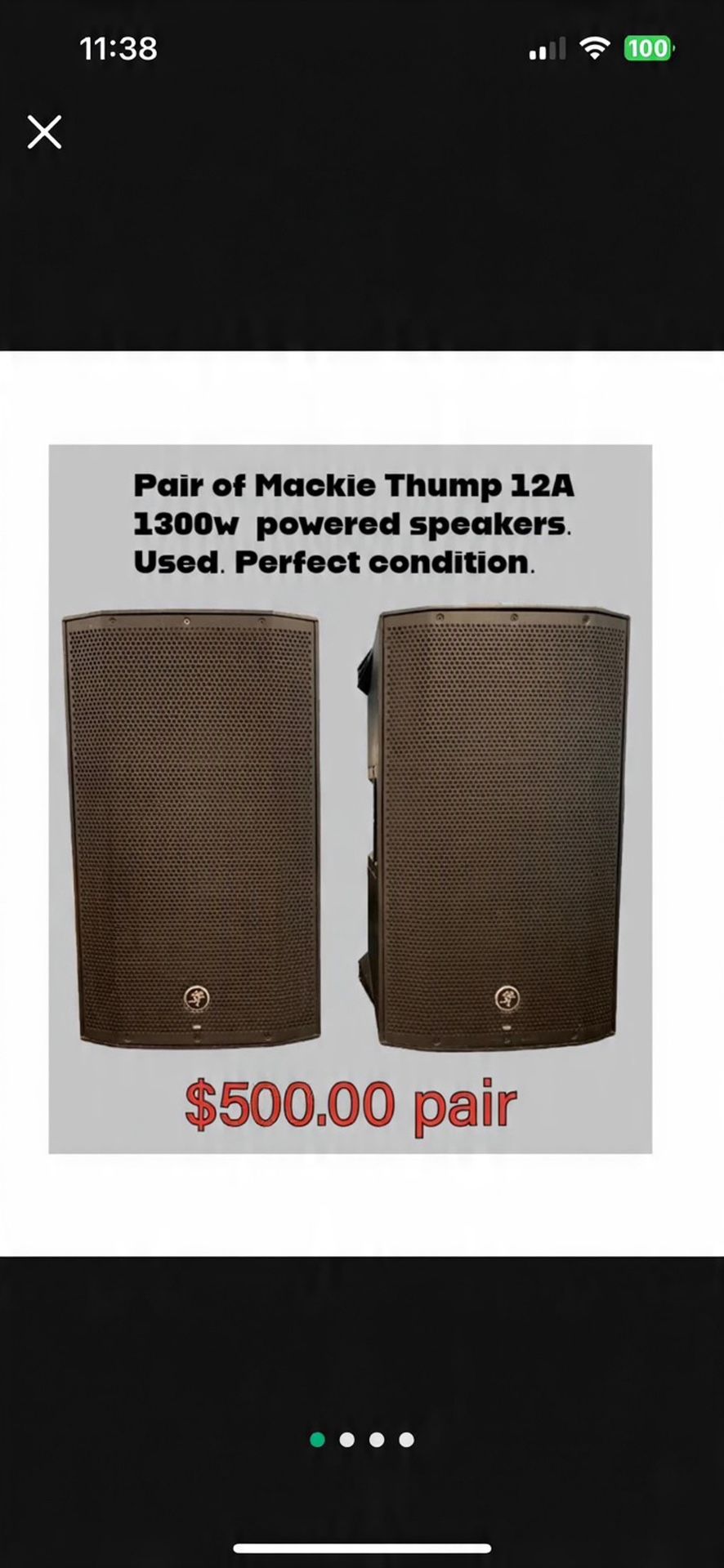Powered Speakers 12” Mackie Thump 12A
