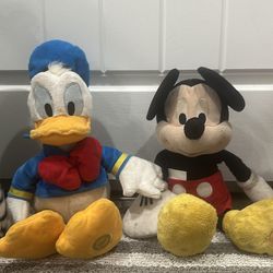 Plush Mickey and Donald