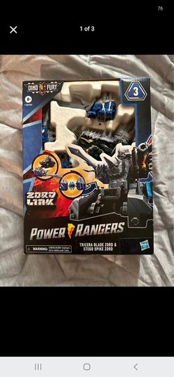 Power Rangers Dino Fury Tricera Blade Zord & Stego Spike Zord