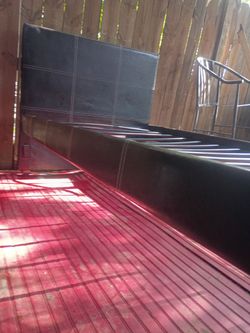 Twin leather bed metal frame