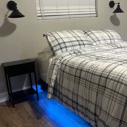 Frame with night stand and two light consoles