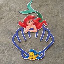 Little Mermaid Wood Piece 3ft Tall