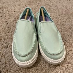 Sperry Girls Shoes Size 3 Mint Green