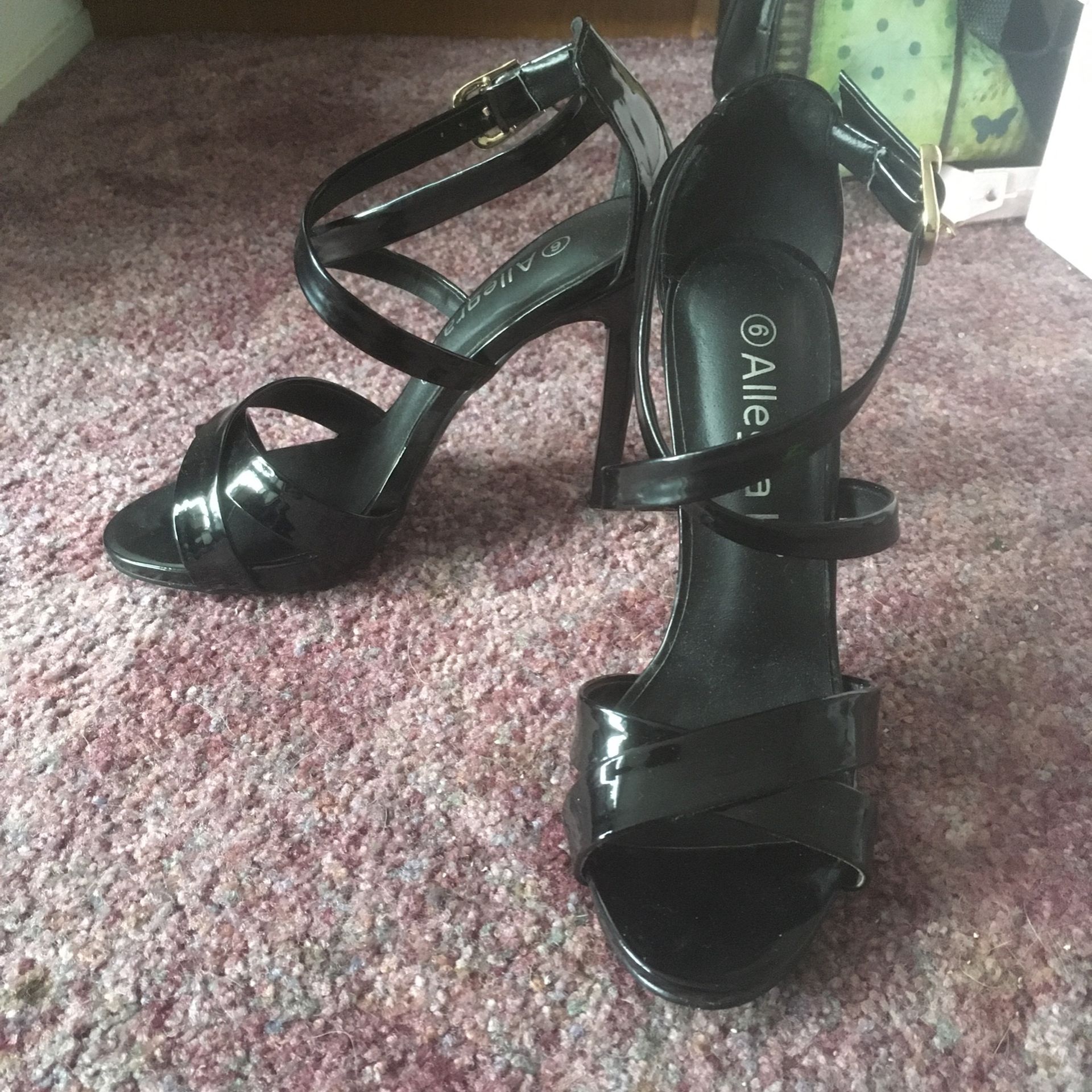 Strappy Black Heels