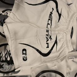 hellstar white short 