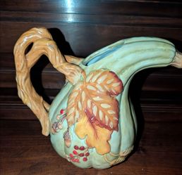 Vintage(1993) Fitz & Floyd 48oz. Harvest Gourd Pitcher