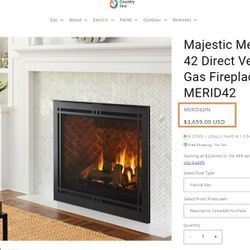 Majestic Meridian 42 Direct Vent Gas Fireplace