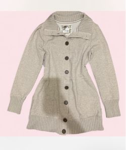 Vintage Old Navy Gray Button-Front Cardigan  Jacket