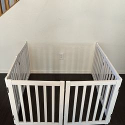Baby / Dog Gate 6 Panel White 