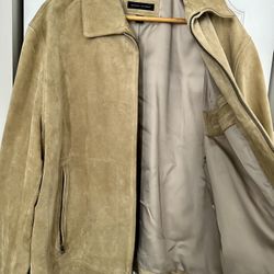 Banana Republic Suede Leather Jacket XL Like new 