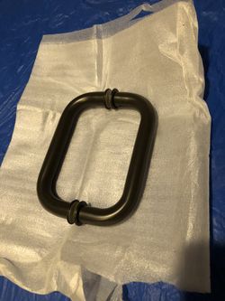 CRL Oil Rubbed Bronze 6”Tubular Back To Back Shower Door Handle