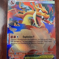 Pokemon Mega Charizard Y 22/217 Ascended Heroes Ultra Rare Holo MINT PACK FRESH