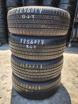 225 60R 17 BRIDGESTONE ECOPIA TIRES 2256017 USED TIRES (SET) MOUNT BALANCE INCLUDED