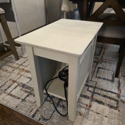 Side Table With Outlets 