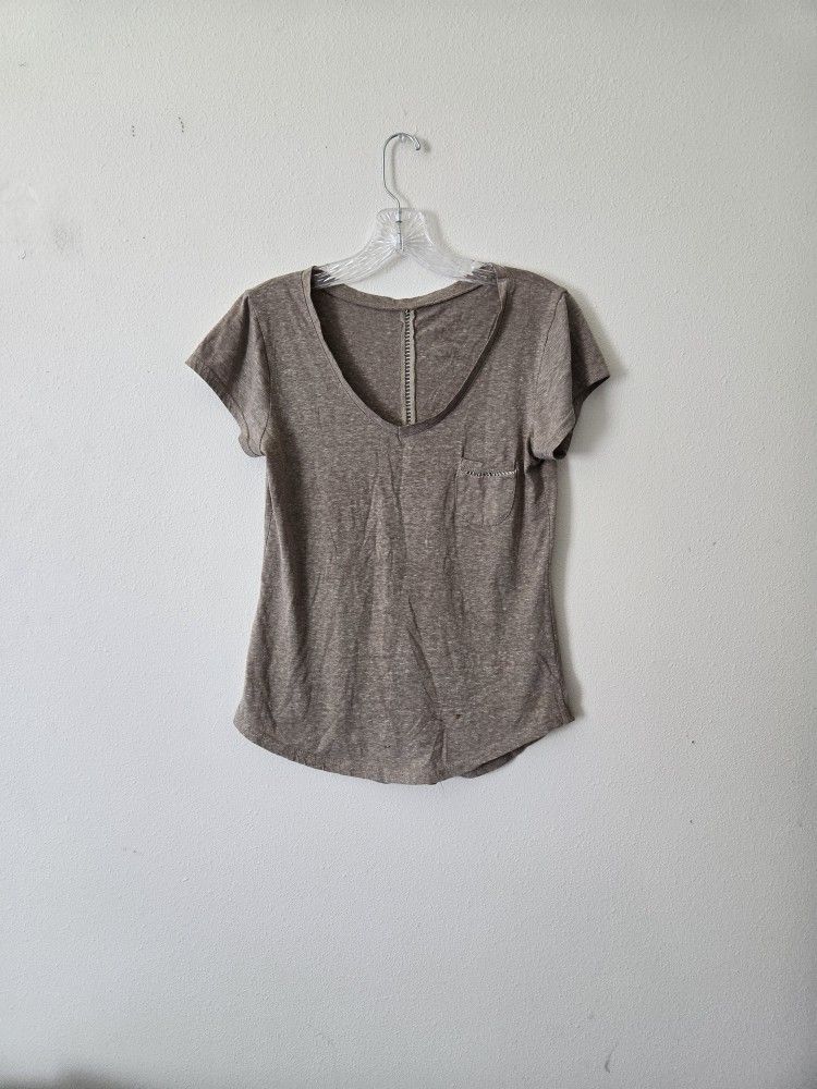 Brown Pocket Tee