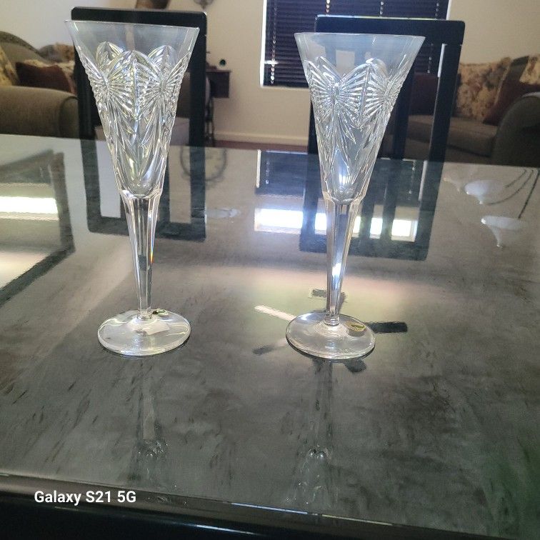 Champagne Flute Happiness Waterford Millennium Series Toasting Glass