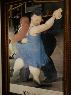 Full-Length, Custom Framed Botero Iconic Print
