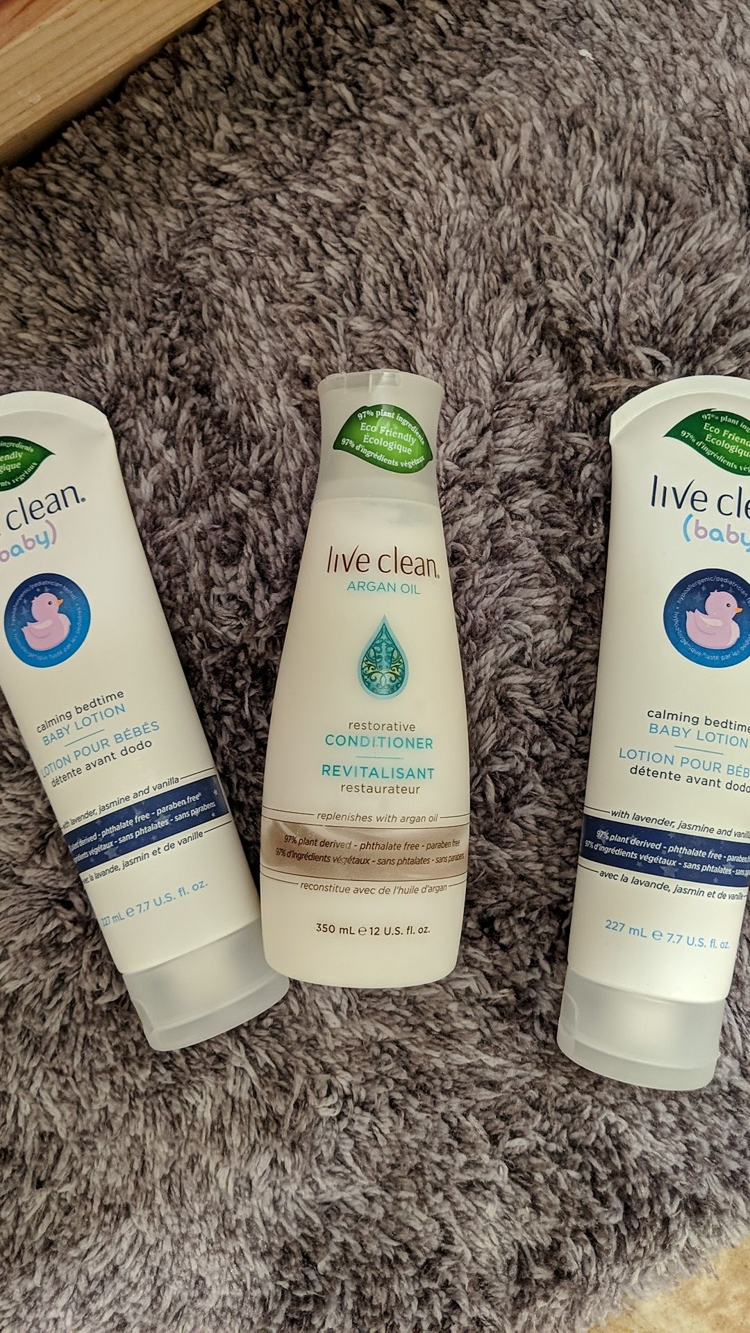 Live clean baby lotion