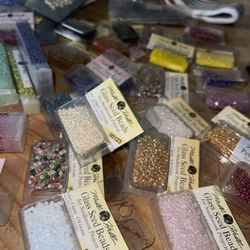 Various Unopened Glass Beads 