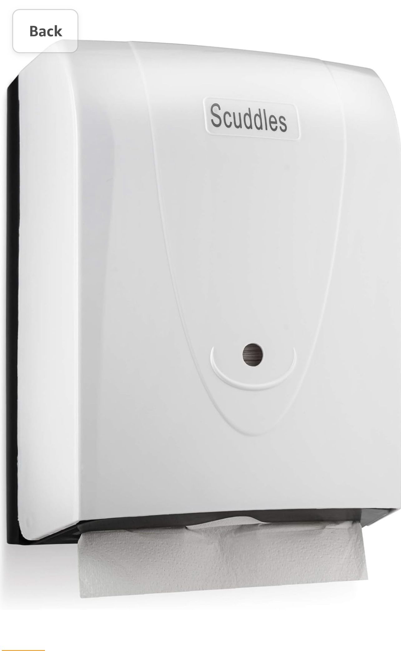 Scuddles Paper Towel Dispensor Wall Mount Holds 500 Multi Fold Paper 