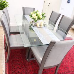 Glass Dining Table Set