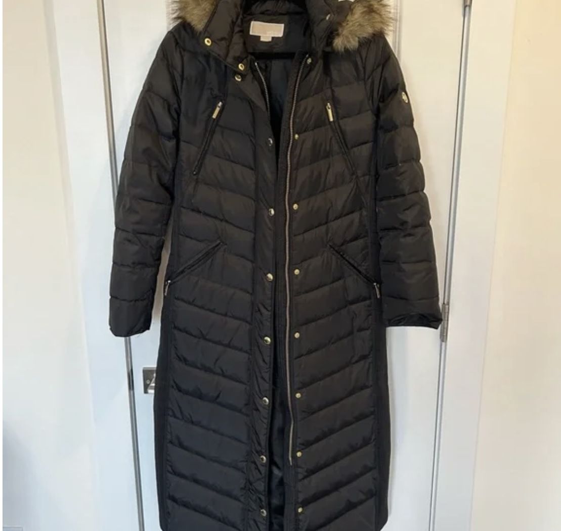 Michael Kors Puffer Jacket Parka Full Length New 