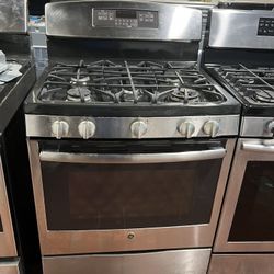 GE 30 inch W” 5 burner stainless steel gas range / estufa de gas