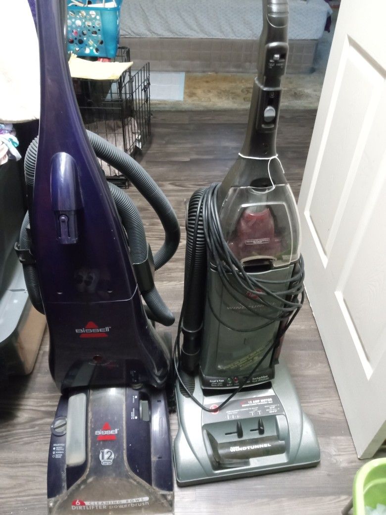 Hoover Vacuum & Carpet Cleaning Machine Both Working Both For $ 20