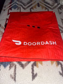 Red White & Black DoorDash Pizza Insulated Bag