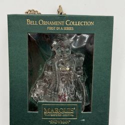 MARQUIS by WATERFORD CRYSTAL "SNOWMAN" Bell Ornament Collection  1st In a Series