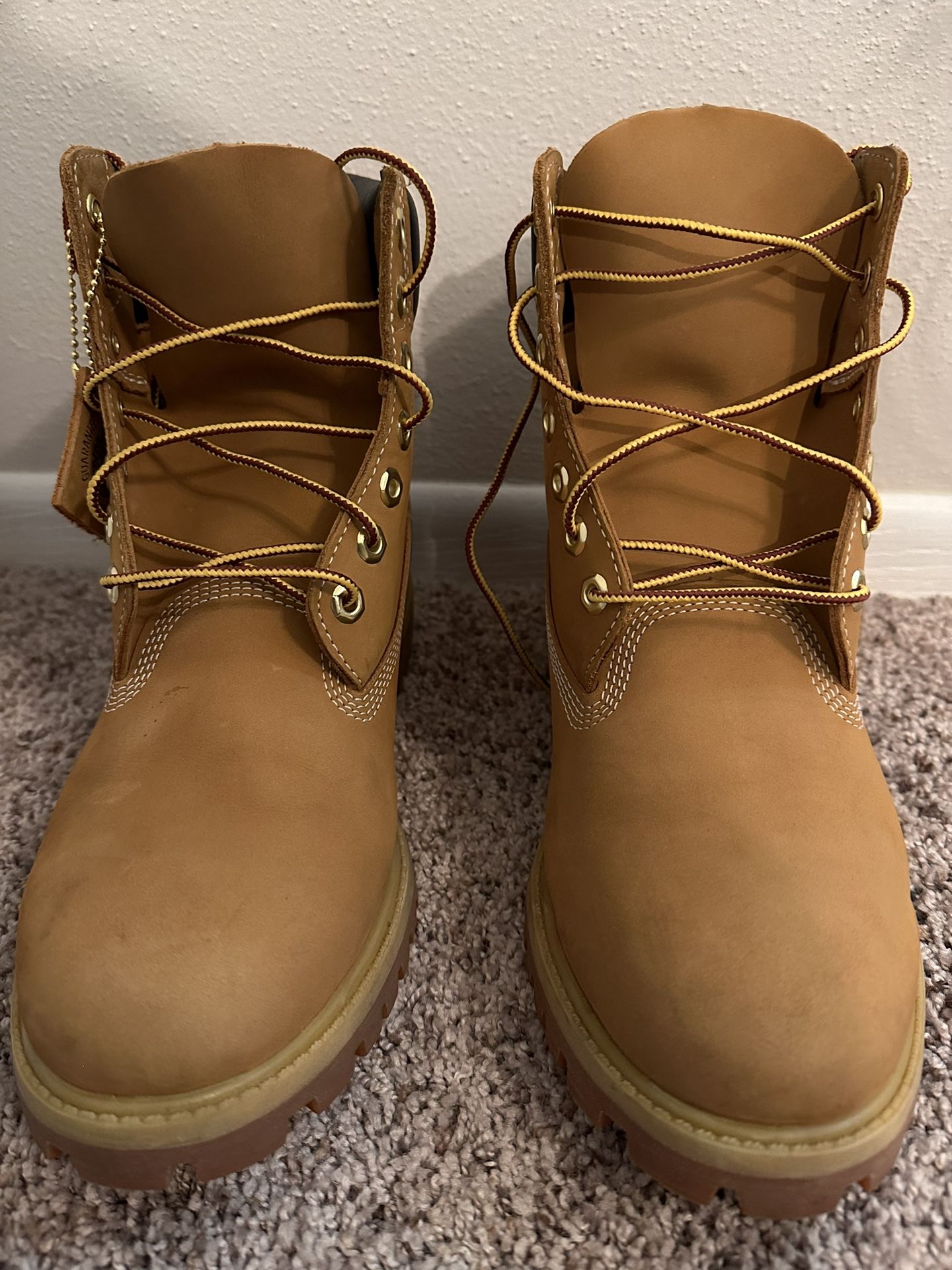 Timberland 10061 Men Size 9 Waterproof Boot - Wheat Nubuck - Primaloft 400 Gram