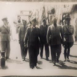 WW2 General  Eisenhower Meets Marshal Badoglio In Malta Sep 30, 1943-8x10” Photo