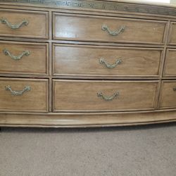 Solid Oak Craftsman Vintage Bedroom Dresser