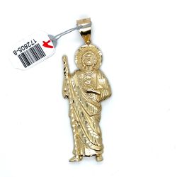 14kt Gold Large San Judas Pendant 7.66grams 172805 8