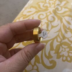 Men’s Fashion Stainless Steel Wedding Band Size 10