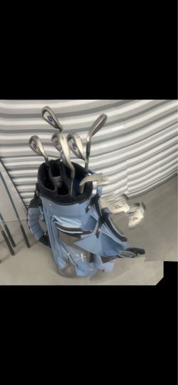 Irons and golf bag missing #7 I have a few woods if needed. Asking 85