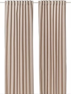 IKEA Beige Velvet Curtain Panels - Brand NEW (4)