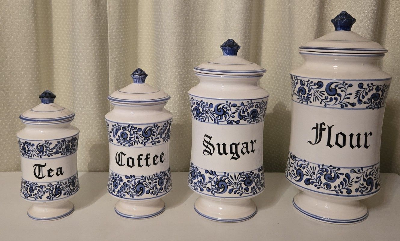 Ceramic Kitchen Canister 4-Piece Set