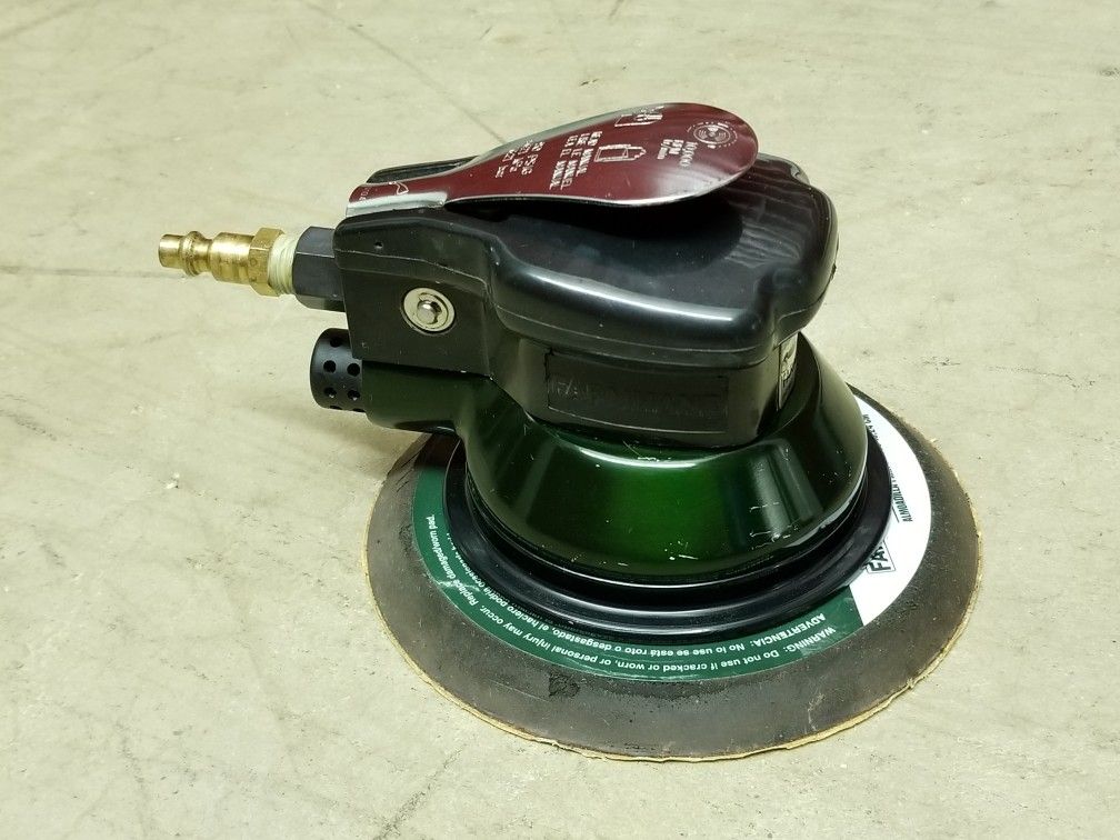 Pneumatic random orbital sander farmhand model FHT467 10000 RPM 90 PSIG