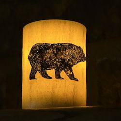 Flameless Black Bear Flicker Candle 