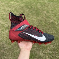 Men's Nike Alpha Menace Elite 2 Flyknit Football Cleats Black BV2077-003 Size 12