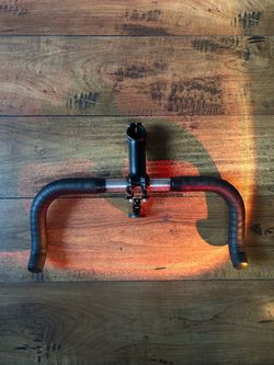 Nitto Bullhorn Handlebars with Grip Tape, Uno Stem & GUB Mount Combo