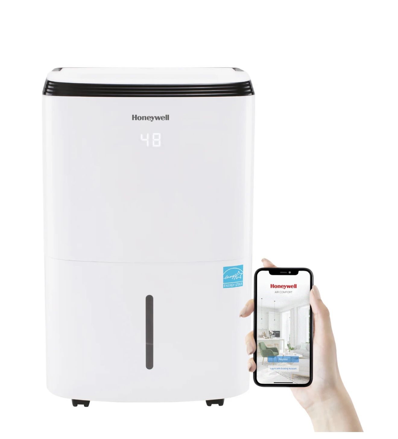 Honeywell Smart Wi-Fi Energy Star Dehumidifier For Basement & Large Room Up To 4000 SQ. FT.