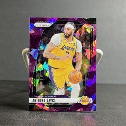 2024-25 Panini Prizm 2024 - Anthony Davis #195 Purple Ice Prizm /149