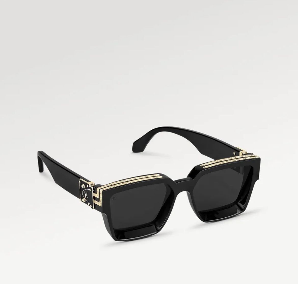 Black Louis Vuitton 1.1 Millionaire Sunglasses Unisex Designed by Virgil Abloh
